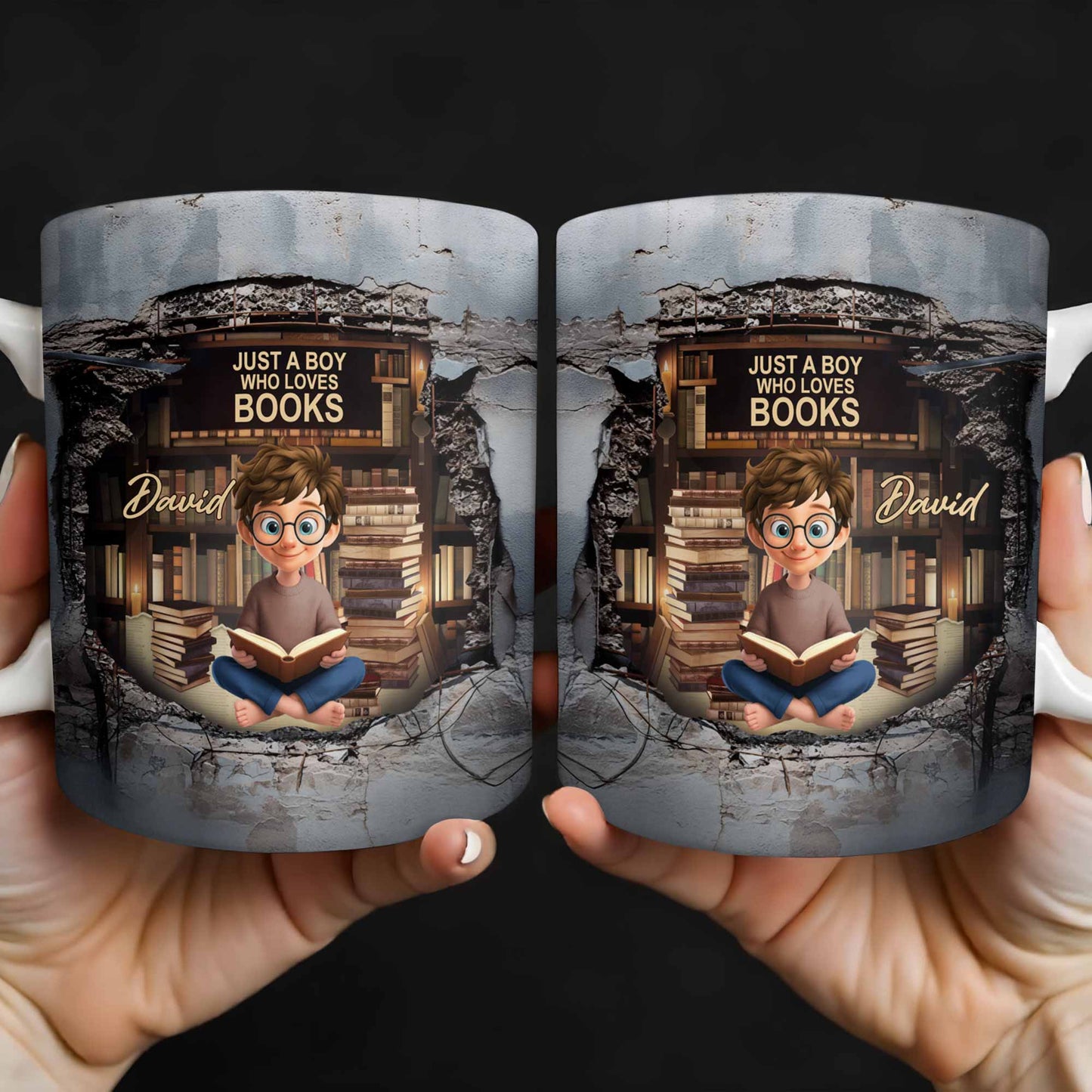 Just A Girl Who Loves Books And Reading - Personalized Custom Coffee Mug - BLV060_MG