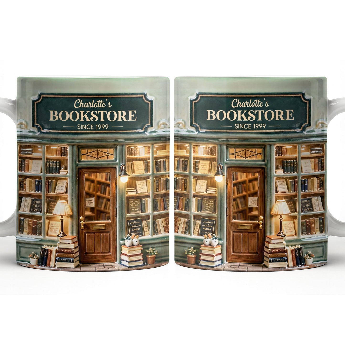 My Bookstore Since, Cozy Bookshelf Design - Personalized Custom Coffee Mug - BLV094_MG
