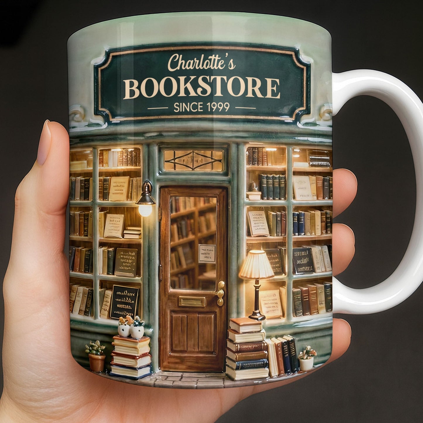 My Bookstore Since, Cozy Bookshelf Design - Personalized Custom Coffee Mug - BLV094_MG