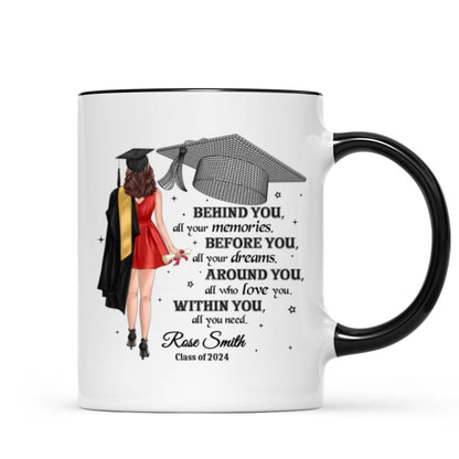 Behind You All Your Memories Graduation Gift Personalized Mug