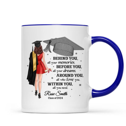 Behind You All Your Memories Graduation Gift Personalized Mug