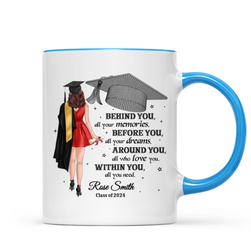 Behind You All Your Memories Graduation Gift Personalized Mug