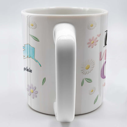 I Wish We Lived Closer With Daisy State Outlines - Personalized Custom Coffee Mug - BST049_MG