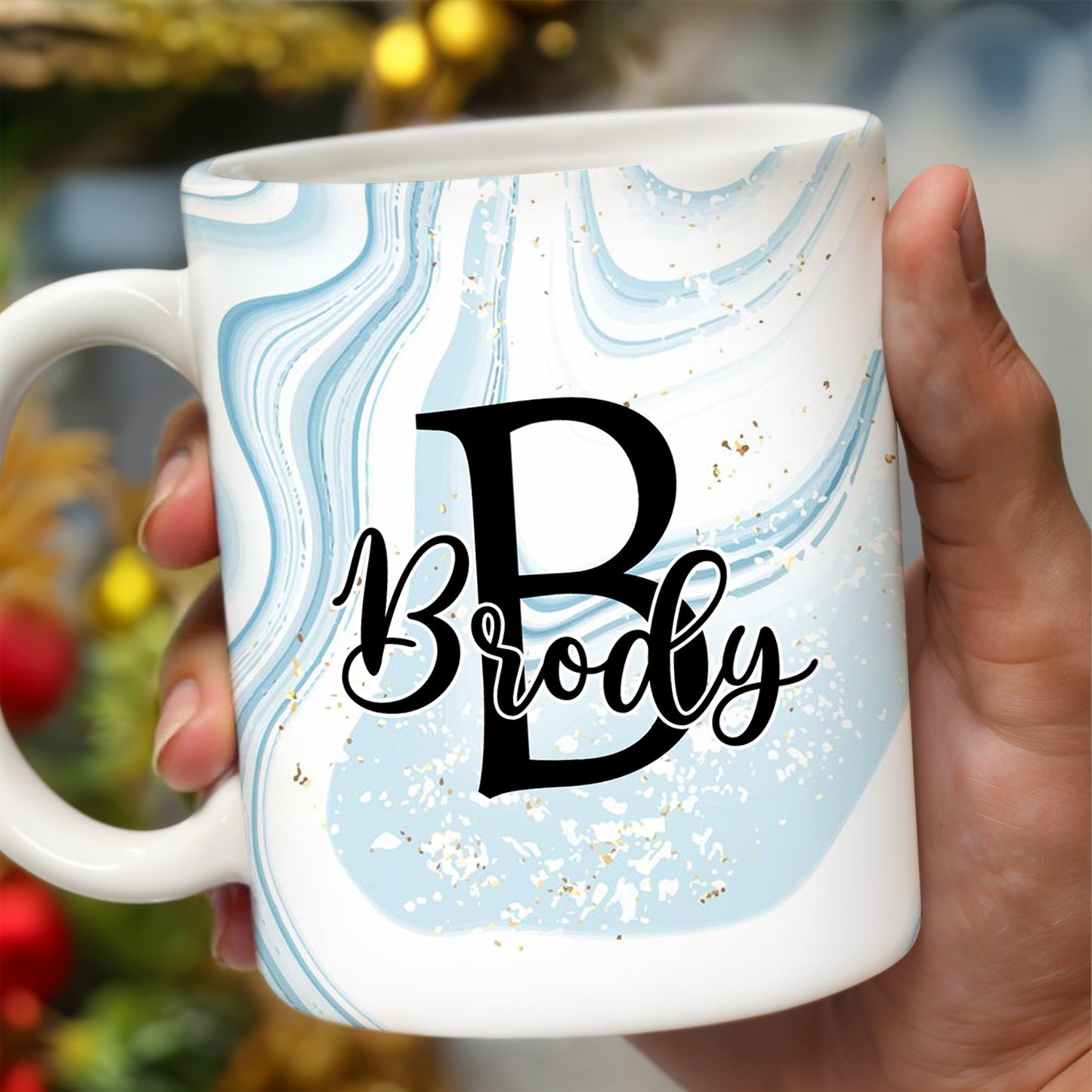 Swirled Marble Your Name Your Adventure Mug - Personalized Custom Coffee Mug - BST116_MG