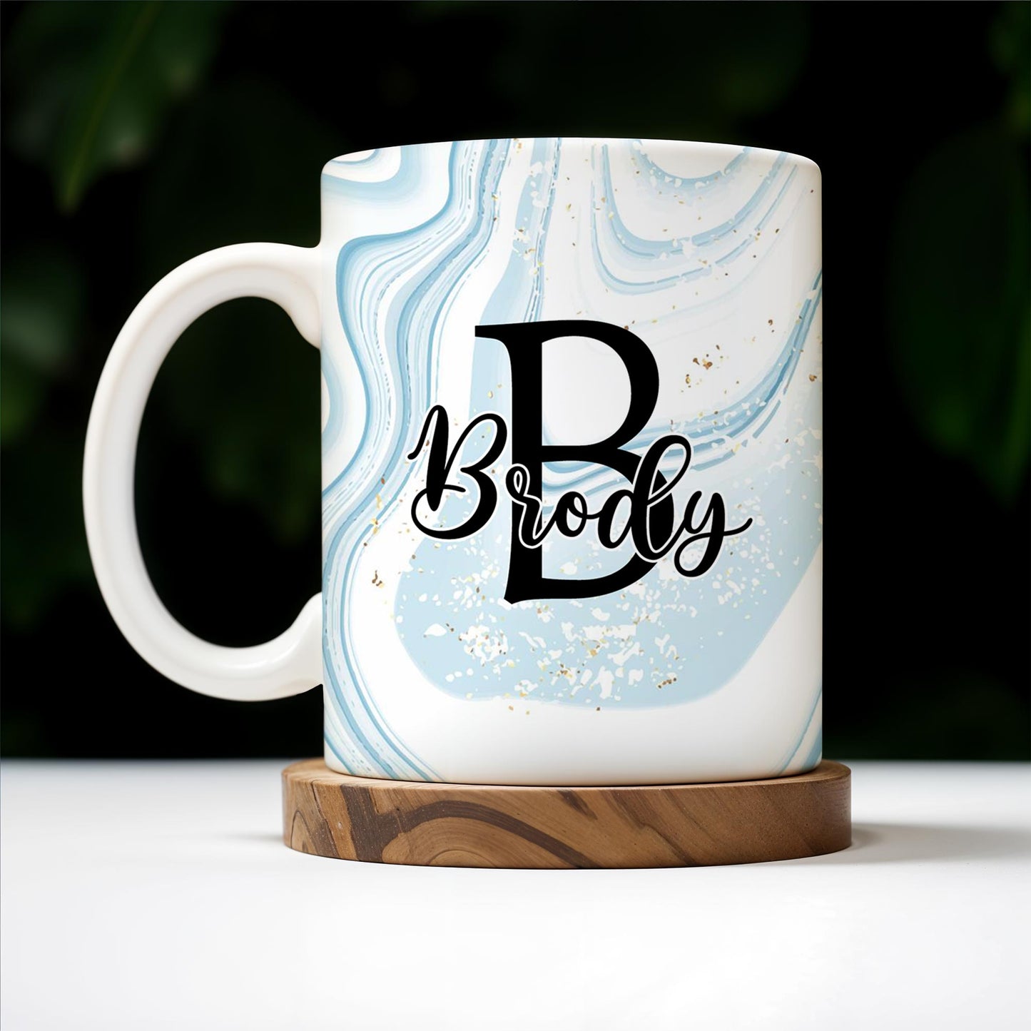 Swirled Marble Your Name Your Adventure Mug - Personalized Custom Coffee Mug - BST116_MG