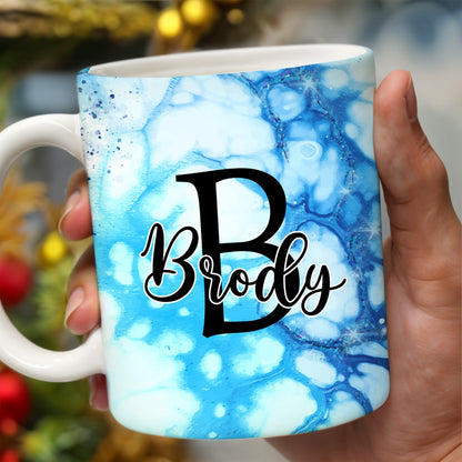 Swirled Marble Your Name Your Adventure Mug - Personalized Custom Coffee Mug - BST116_MG