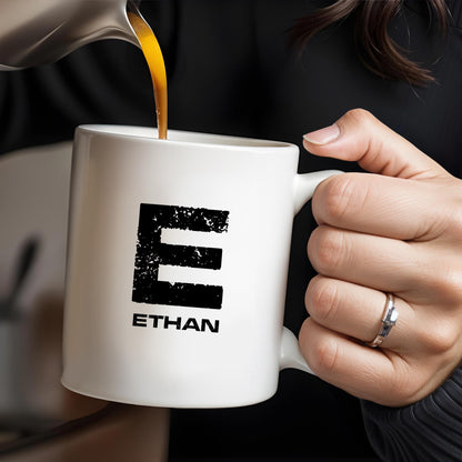 This Guy Is Awesome With Stylish Arrow And Initial - Personalized Custom Coffee Mug - BST119_MG