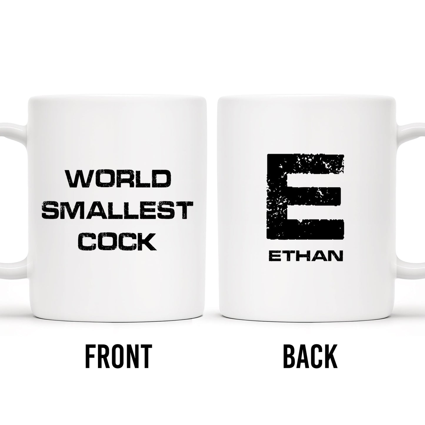 World's Smallest Smiley Face Humor Mug - Personalized Custom Coffee Mug - BST125_MG