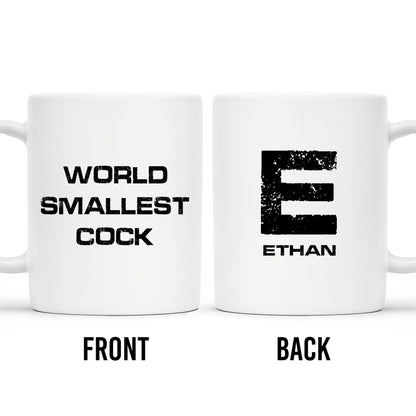 World's Smallest Smiley Face Humor Mug - Personalized Custom Coffee Mug - BST125_MG
