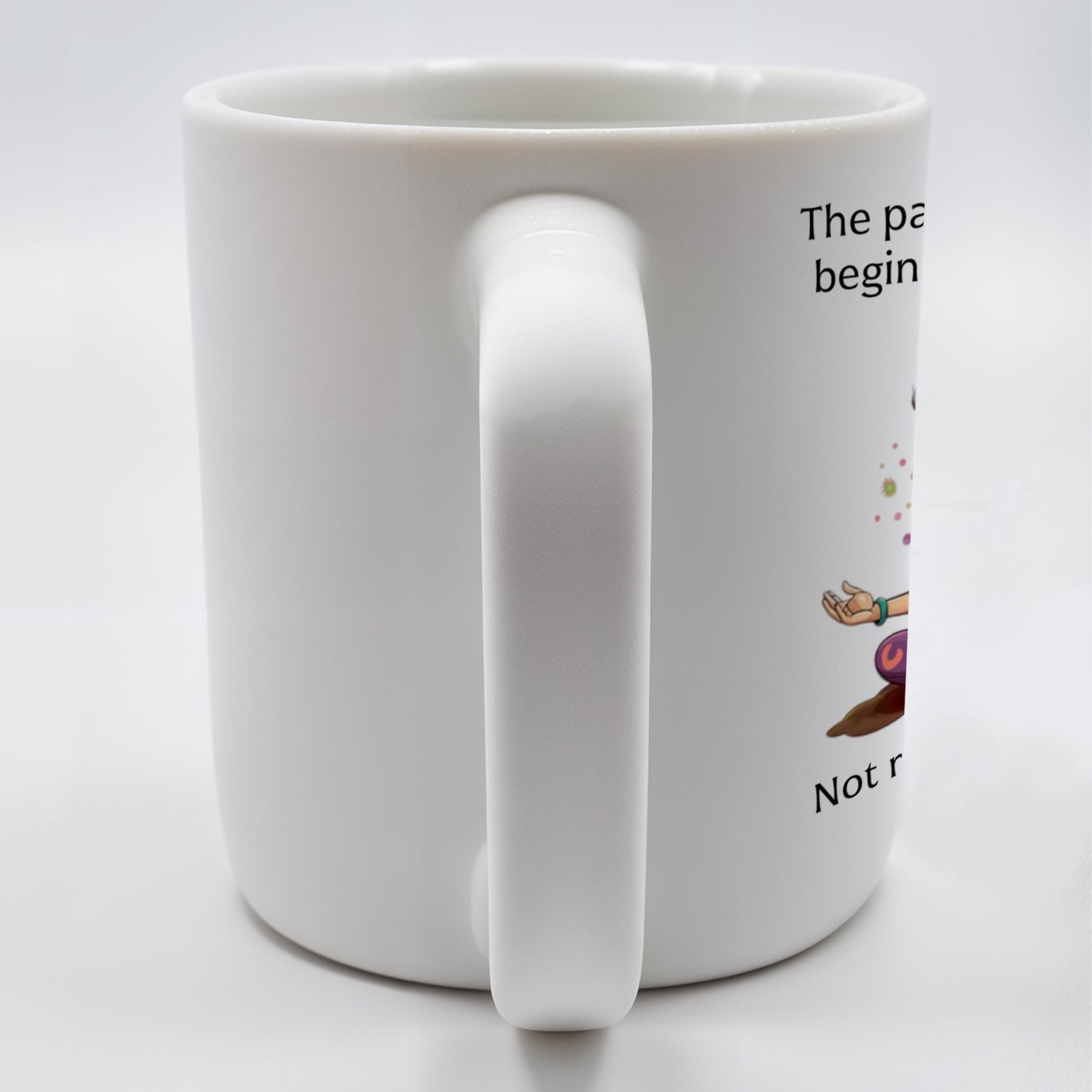 Path Of Inner Peace Begins Here, Vibrant Meditative Woman Mug - Personalized Custom Coffee Mug - BST130_MG