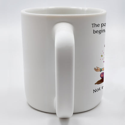 Path Of Inner Peace Begins Here, Vibrant Meditative Woman Mug - Personalized Custom Coffee Mug - BST130_MG