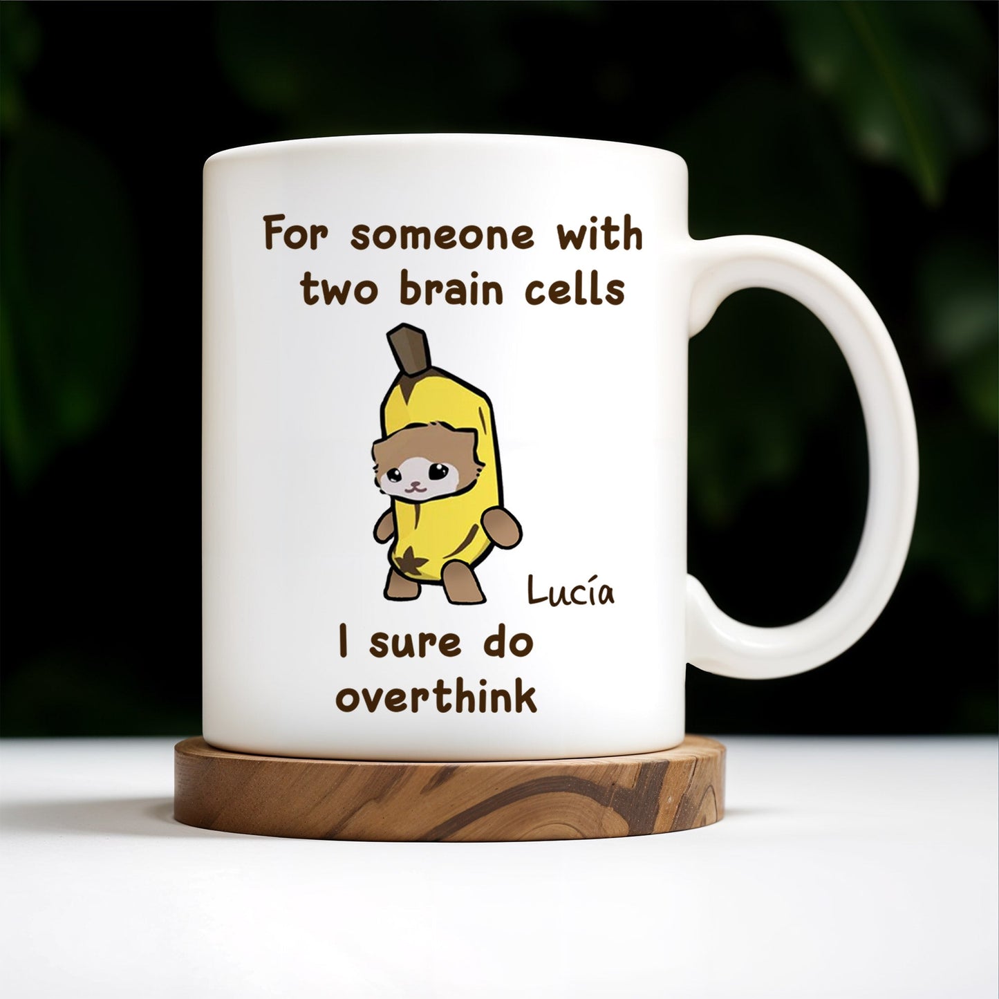 Overthinking Sloth Banana Humor Mug - Personalized Custom Coffee Mug - BST131_MG
