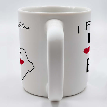 I Effing Miss You So Much With State Outlines Mug - Personalized Custom Coffee Mug - BST134_MG