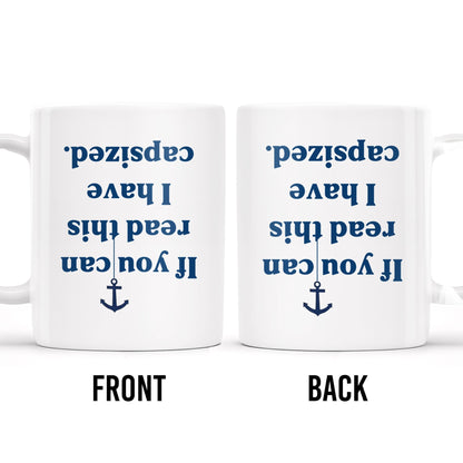 Coffee Compass Series With Anchor Design - Personalized Custom Coffee Mug - BST139_MG