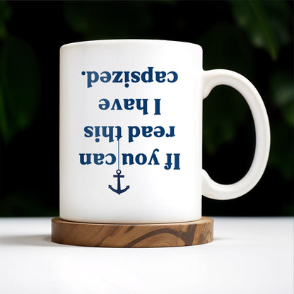 Coffee Compass Series With Anchor Design - Personalized Custom Coffee Mug - BST139_MG