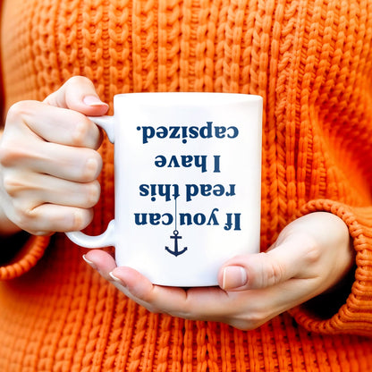 Coffee Compass Series With Anchor Design - Personalized Custom Coffee Mug - BST139_MG