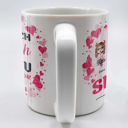 Sisters Forever Punch For You Right in The Throat Mug - Personalized Custom Coffee Mug - BST145_MG