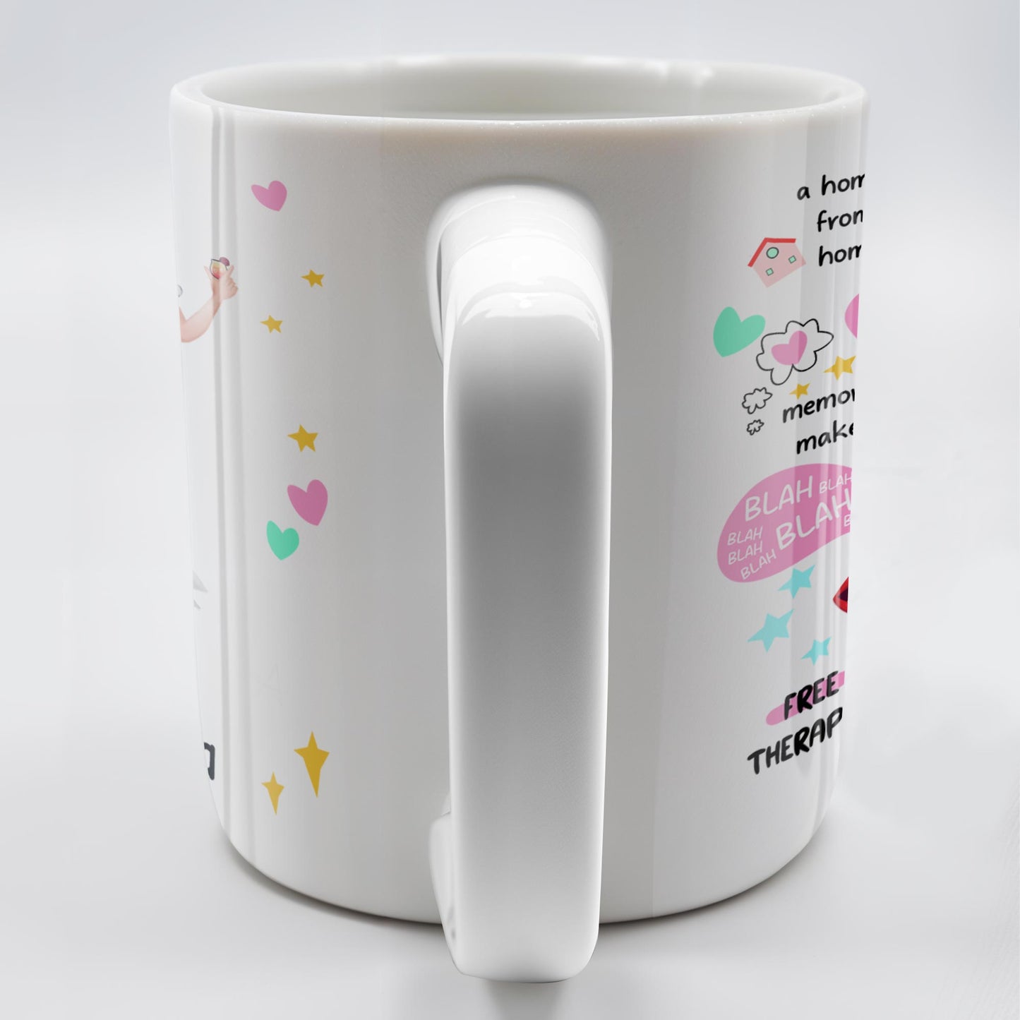 The Bestie Mug With Two Girls Design - Personalized Custom Coffee Mug - BST149_MG