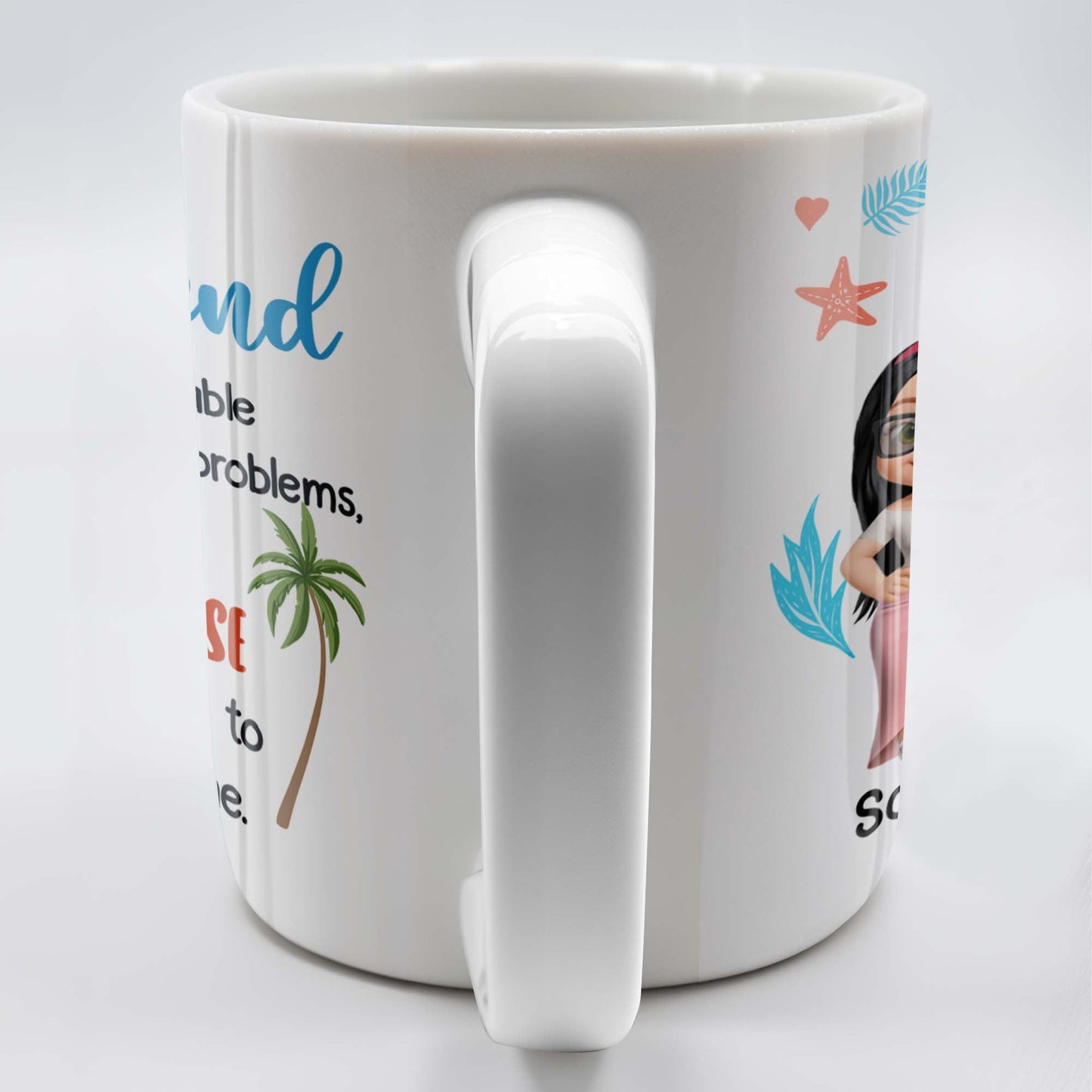 To My Best Friend, Tropical Friendship Promise - Personalized Custom Coffee Mug - BST183_MG