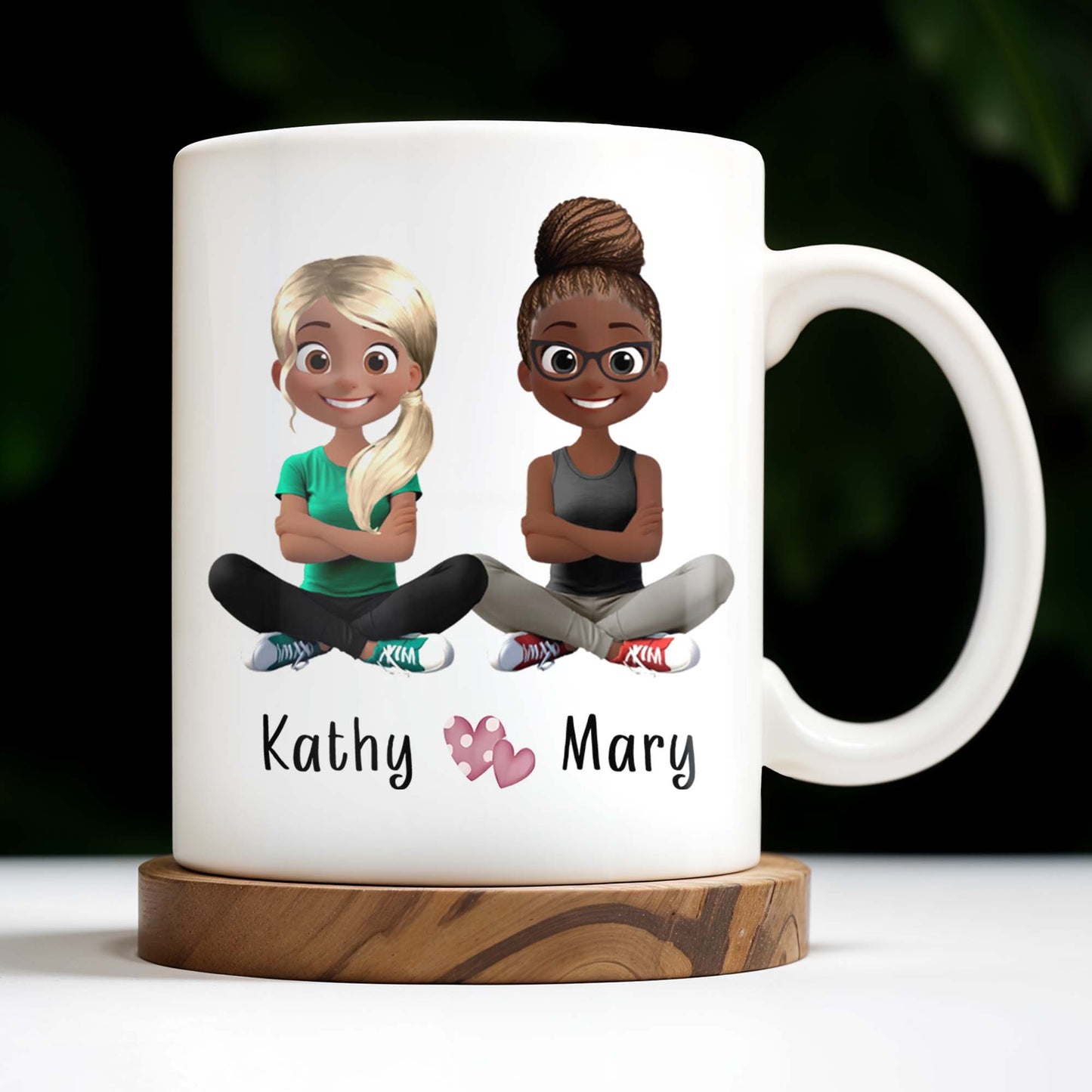 Celebrate Friendship, Customize with Your Names - Personalized Custom Coffee Mug - BST185_MG