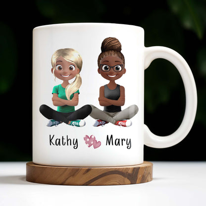 Celebrate Friendship, Customize with Your Names - Personalized Custom Coffee Mug - BST185_MG