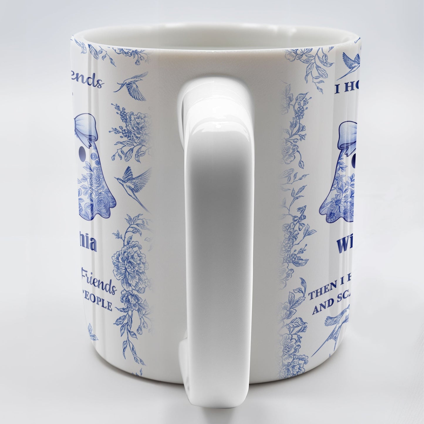 I Hope We're Friends Until We Die With Ghosts And Flowers - Personalized Custom Coffee Mug - BST197_MG