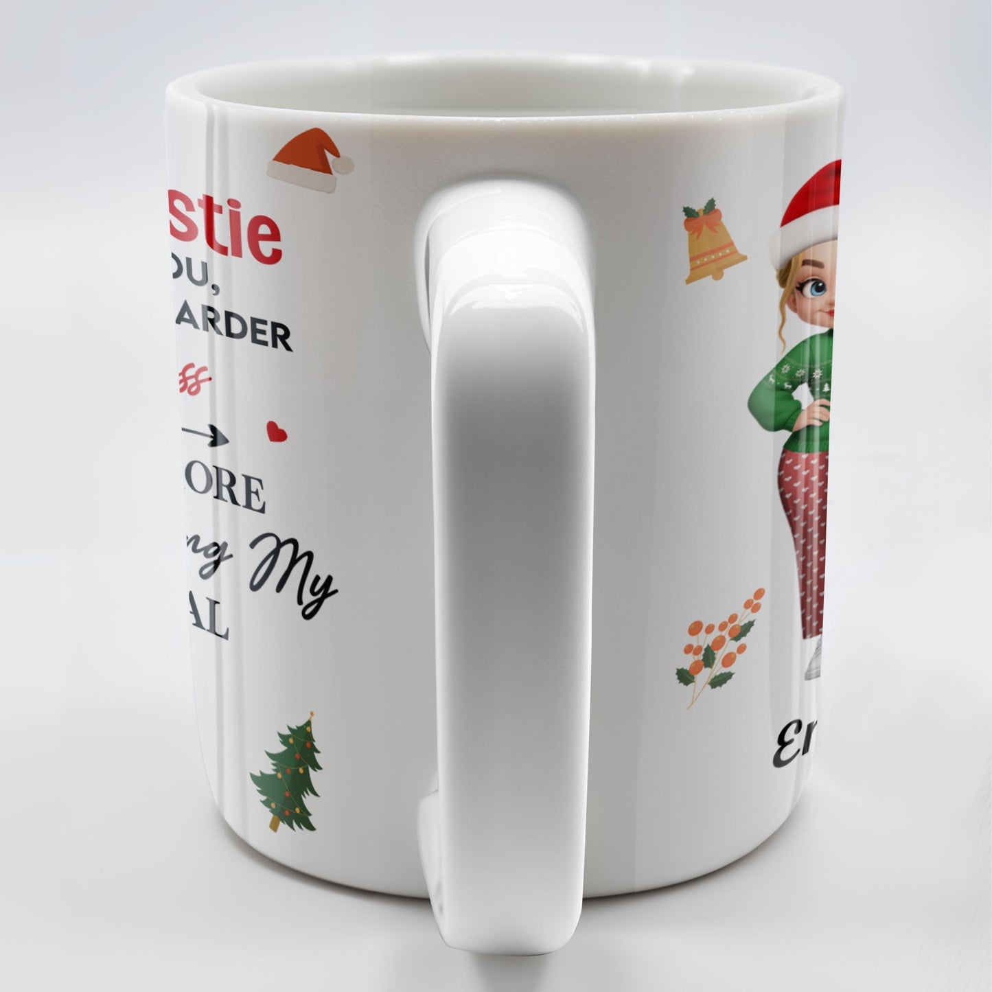 To My Badass Bestie, Thank You For Being My Unbiological Sister - Personalized Custom Coffee Mug - BST318_MG