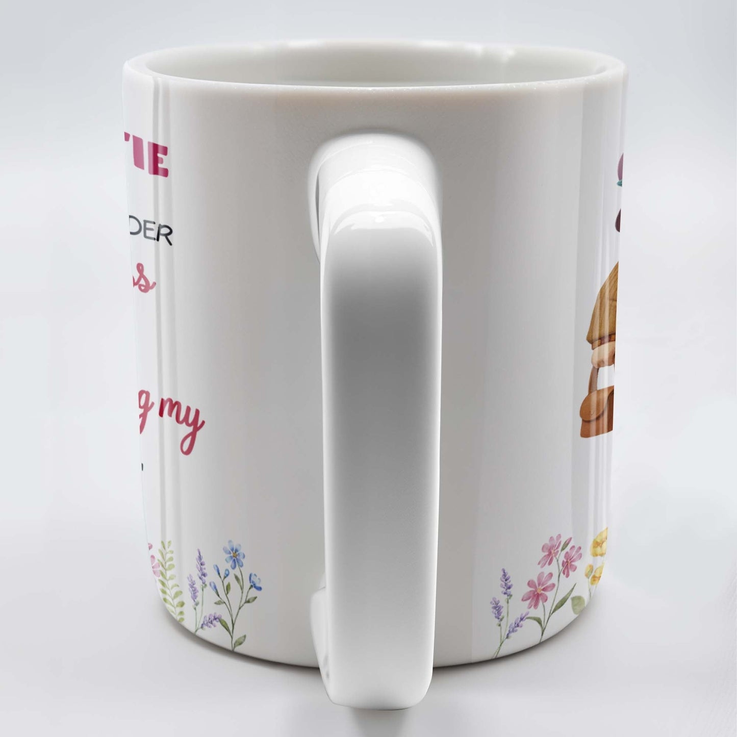 Thank You For Being My Unbiological Sister, Elderly Women & Flowers - Personalized Custom Coffee Mug - BST392_MG