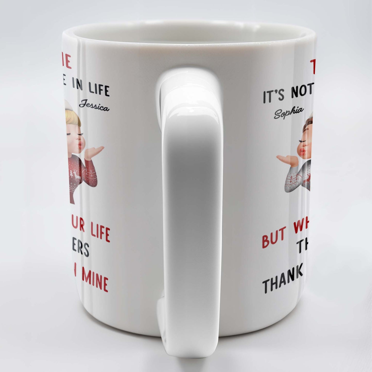 To My Bestie, It's Not What We Have But Who In Life - Personalized Custom Coffee Mug - BST457_MG