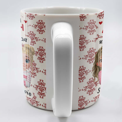 I'd Punch A [Censored] For You, Cartoon Girls With Ice Cream - Personalized Custom Coffee Mug - BST470_MG