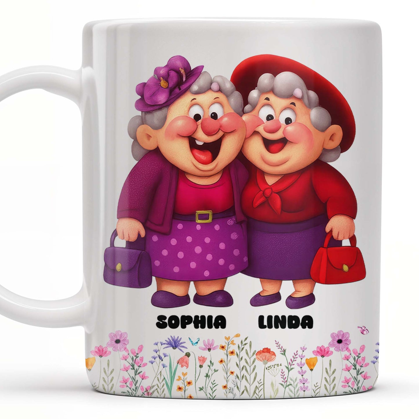 To My Old Friend Thank You For Being My Unbiological Sister - Personalized Custom Coffee Mug - BST477_MG