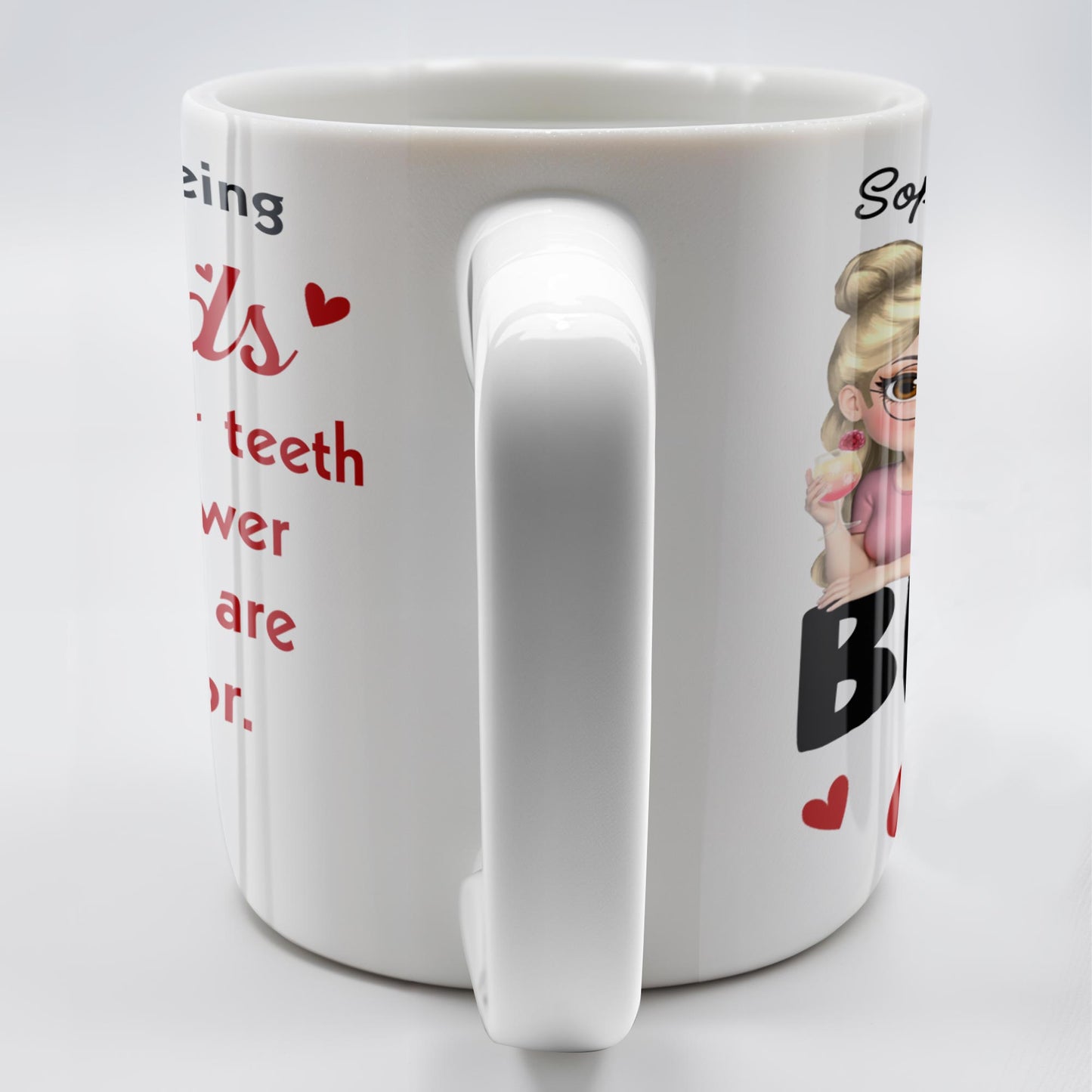 Here's To Being Friends, Even When Our Teeth Are In A Drawer - Personalized Custom Coffee Mug - BST493_MG