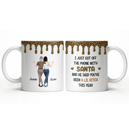 Celebrate Friendship With Stylish Besties Leopard Print - Personalized Custom Coffee Mug - BST508_MG