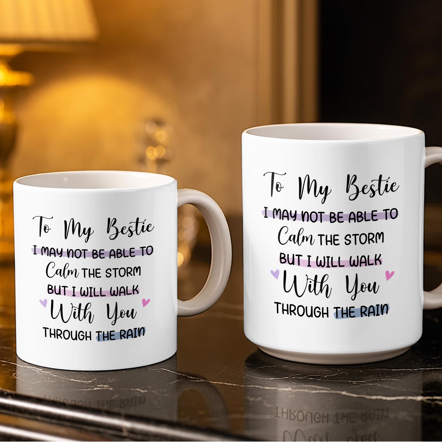 Celebrate Friendship With Elegant Dresses And Toasts - Personalized Custom Coffee Mug - BST522_MG