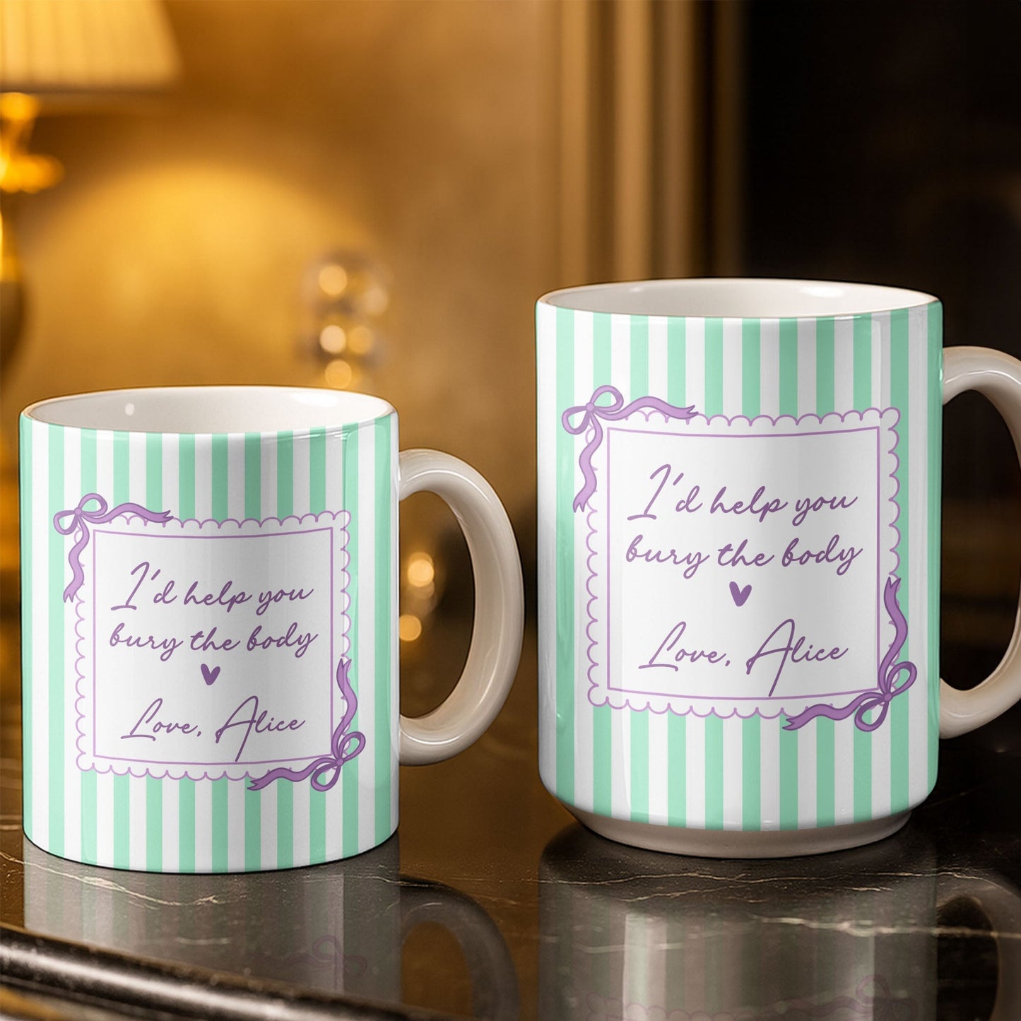 I'd Help You Bury The Body, Love Coffee Cup - Personalized Custom Coffee Mug - BST530_MG