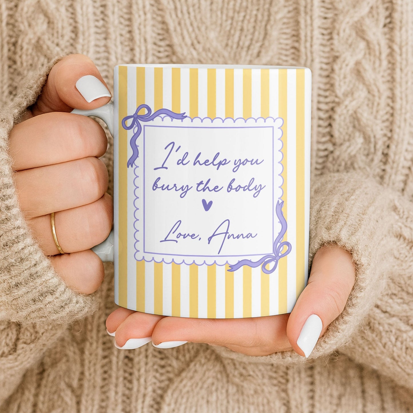 I'd Help You Bury The Body, Love Coffee Cup - Personalized Custom Coffee Mug - BST530_MG