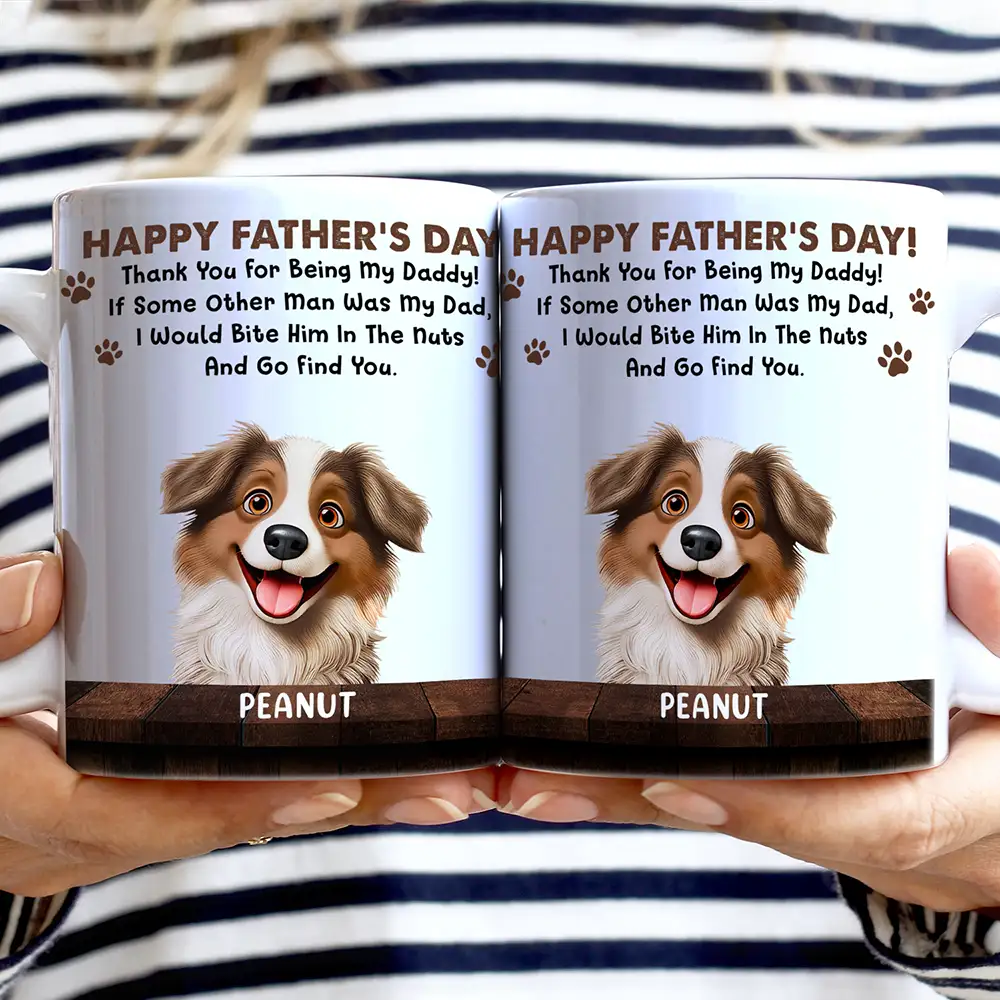 We Would Bite Him In The Nuts - Personalized White Edge-to-Edge Mug