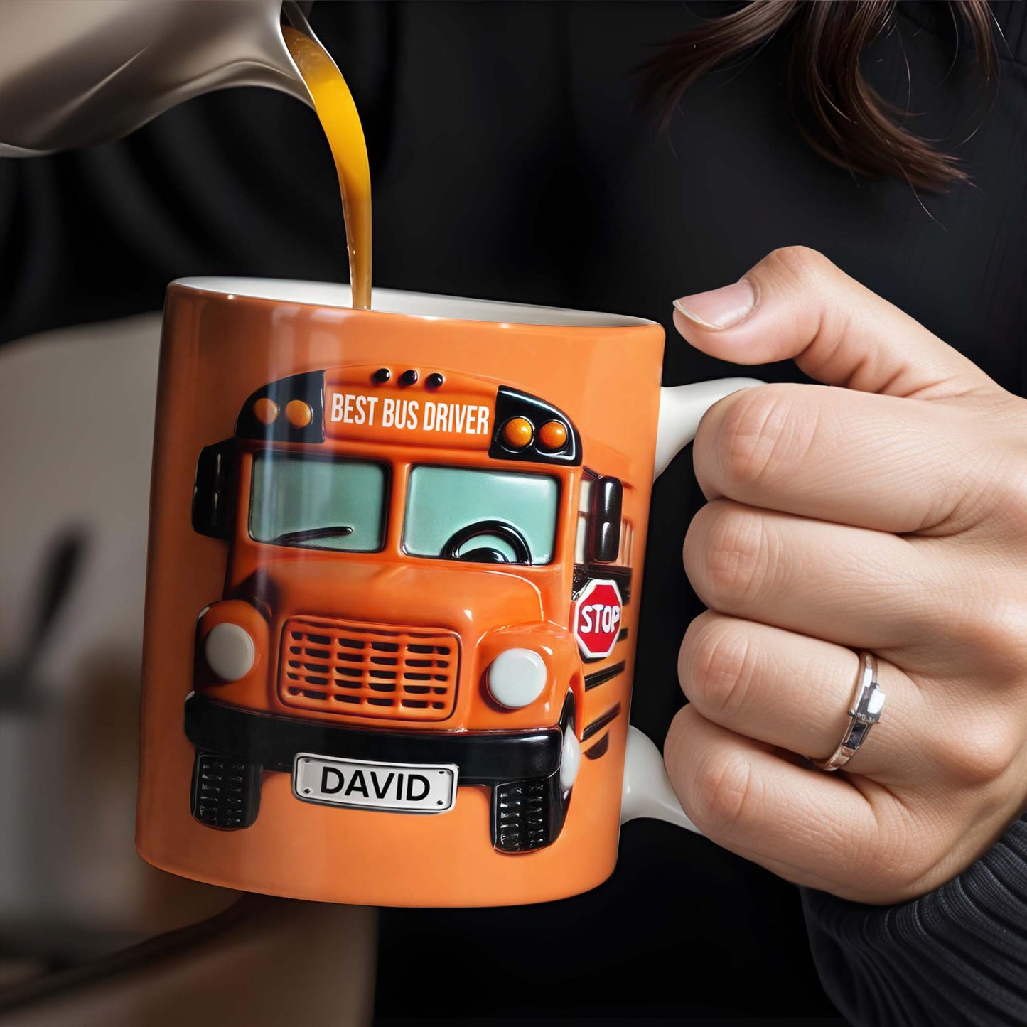 Best Bus Driver Appreciation Gift - Personalized Custom Coffee Mug - BUS001_MG