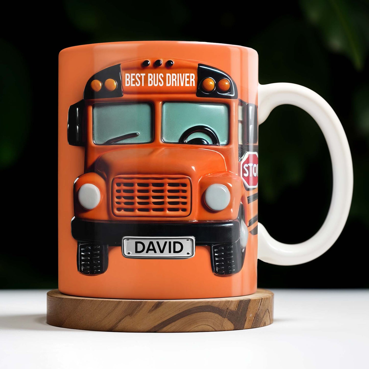 Best Bus Driver Appreciation Gift - Personalized Custom Coffee Mug - BUS001_MG