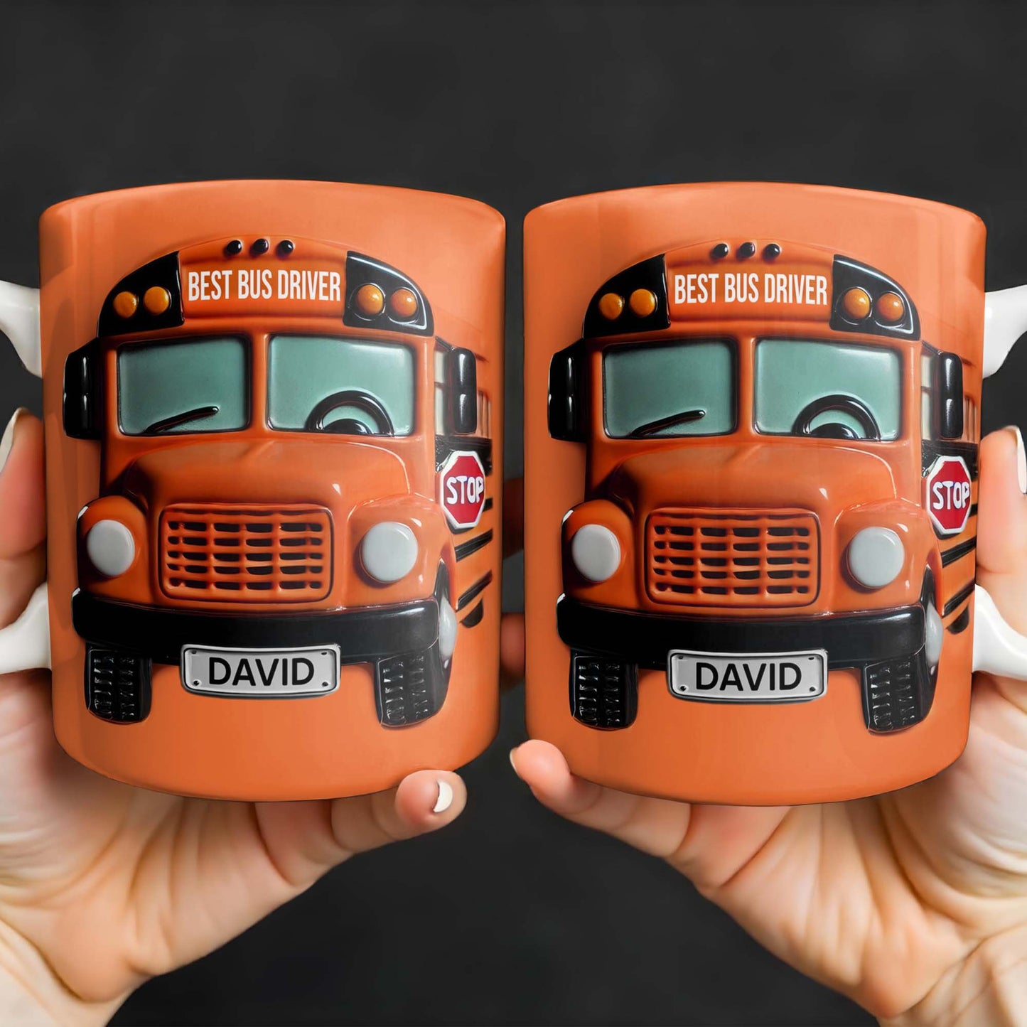 Best Bus Driver Appreciation Gift - Personalized Custom Coffee Mug - BUS001_MG