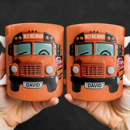 Best Bus Driver Appreciation Gift - Personalized Custom Coffee Mug - BUS001_MG