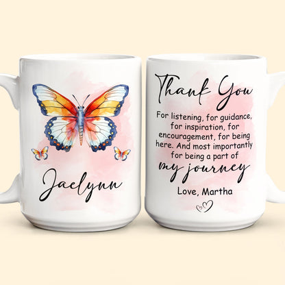 Being A Part Of My Journey - Personalized Mug