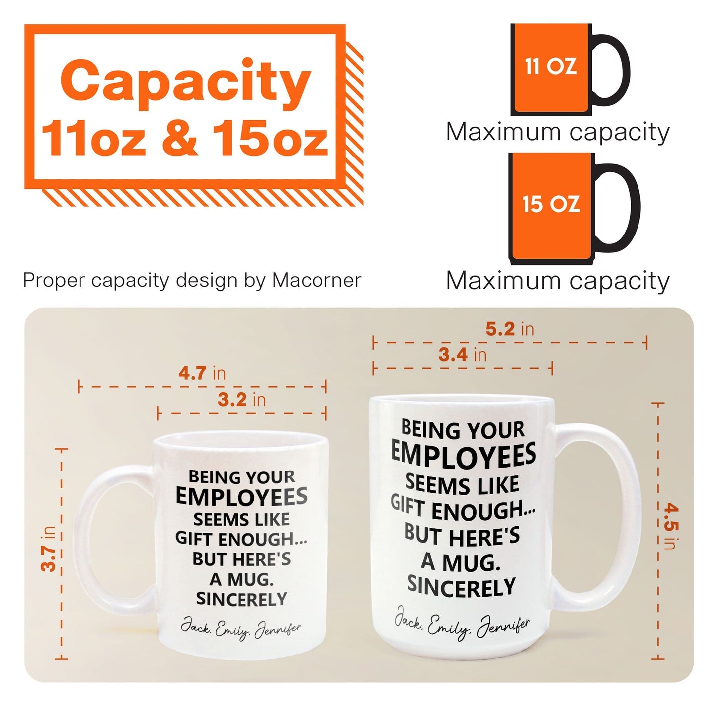Being Your Employee, Boss Seems Like Gift Enough - Funny Mug Thank You Gift - Personalized Mug