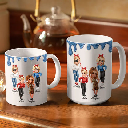 Being My Bestie Is Really The Only Gift You Need - Personalized White Edge-to-Edge Mug