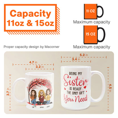 Being My Sister Is The Only Gift You Need - Personalized Mug