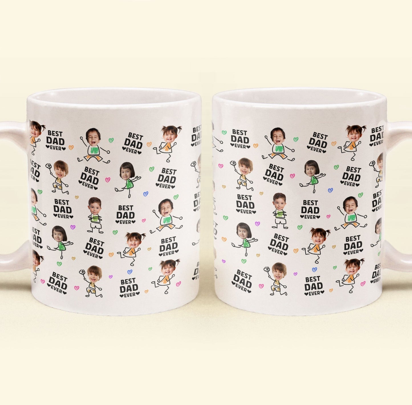 Best Dad Ever - Funny Version - Personalized Photo Mug