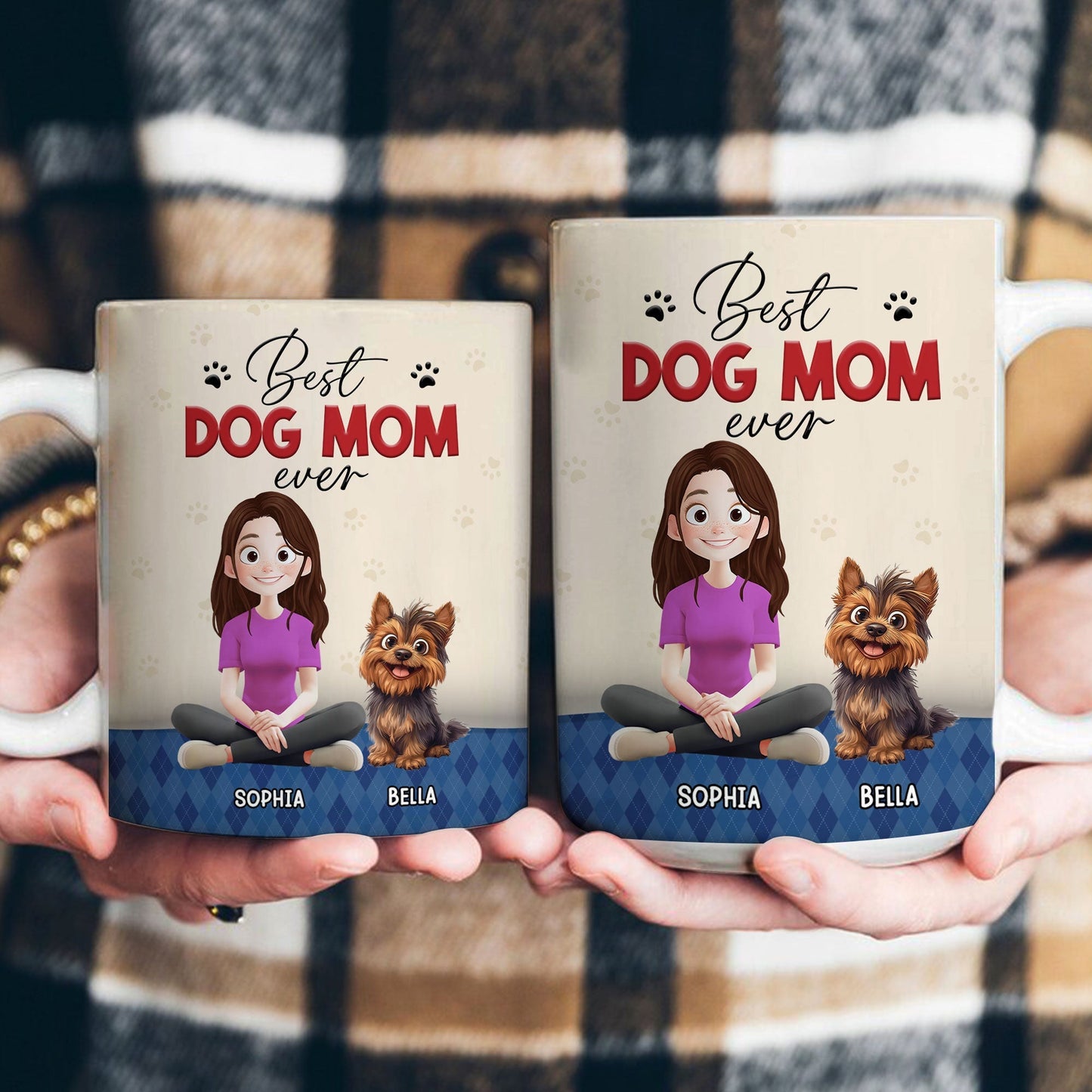 Best Dog Dad Ever Best Dog Mom Ever - Personalized Mug