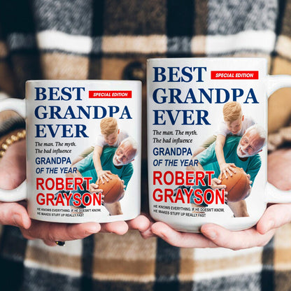 Best Grandpa Ever Special Edition - Personalized Photo Mug