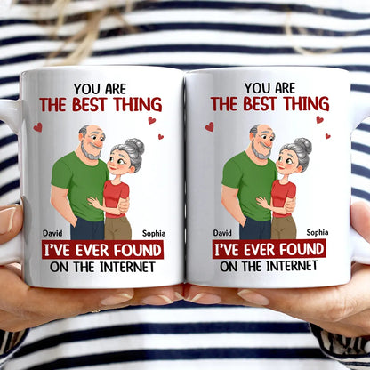 Best Thing Found On The Internet Animate Hugging Couple - Personalized Mug