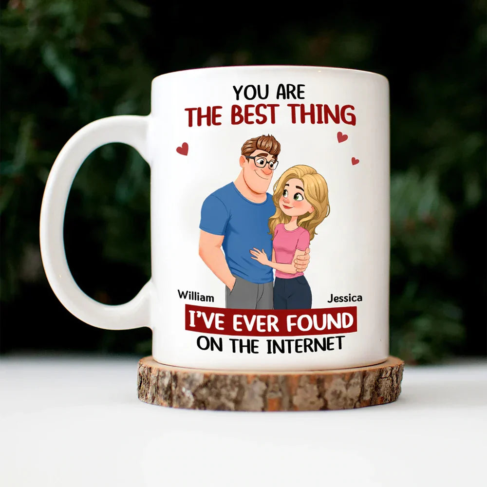 Best Thing Found On The Internet Animate Hugging Couple - Personalized Mug